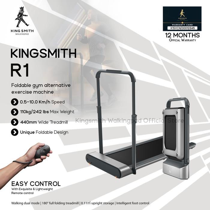 Kingsmith Walkingpad R1 PRO Smart Foldable Treadmill - Silver