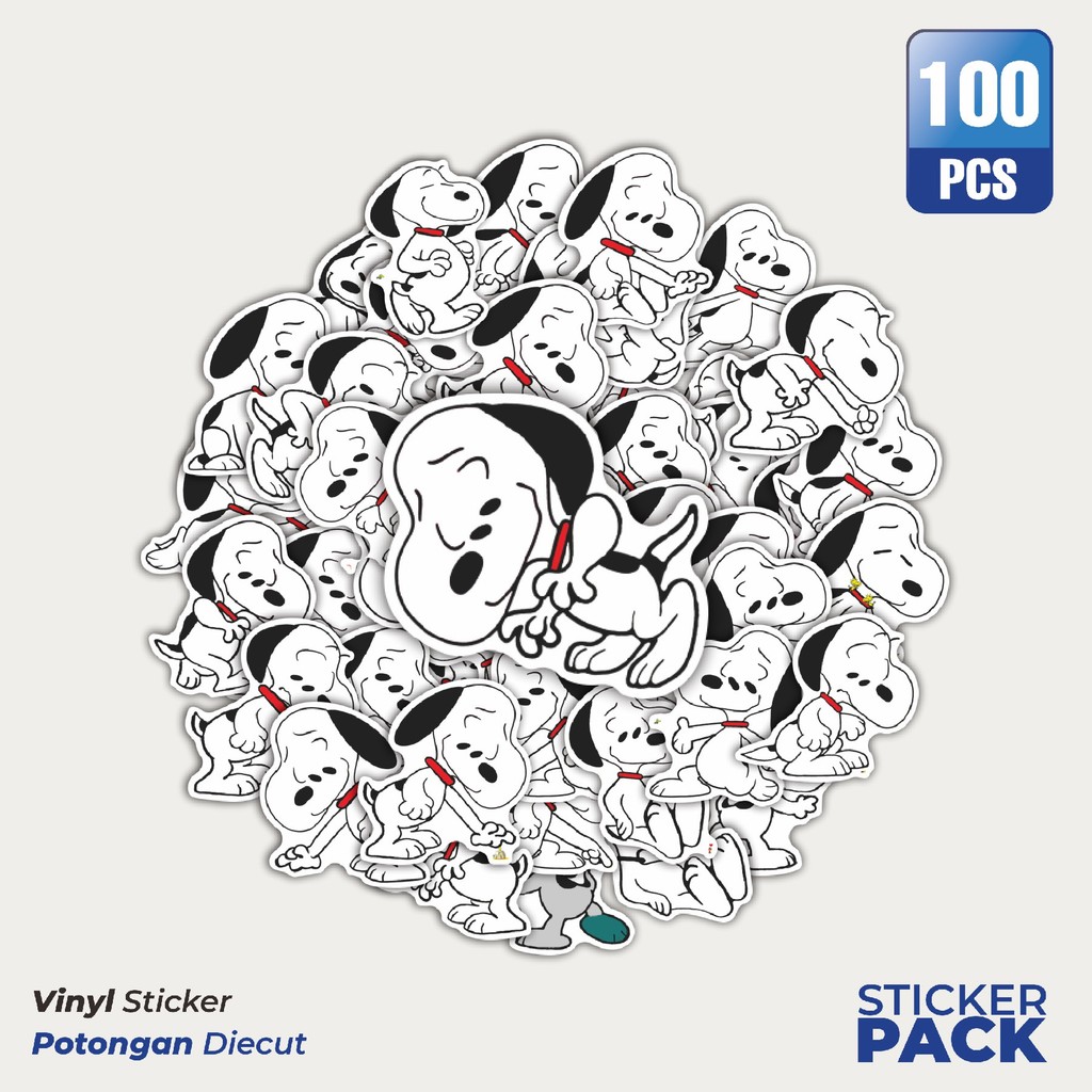 

Stiker Vinyl Stiker Kartun Soopy V53 Waterproof Aesthetic- Untuk Laptop, Motor, dan Helm - Paper Stationery Pack