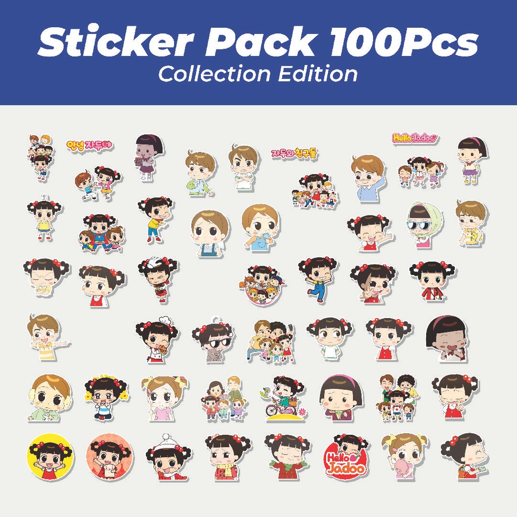 

Hot Stiker Kartun Hello Jadoo Lucu Anti Air Stikers Berperekat Waterproof Sticker Decal Buat Motor Helm Buku Journal Koper Casing HP Laptop Botol Minum