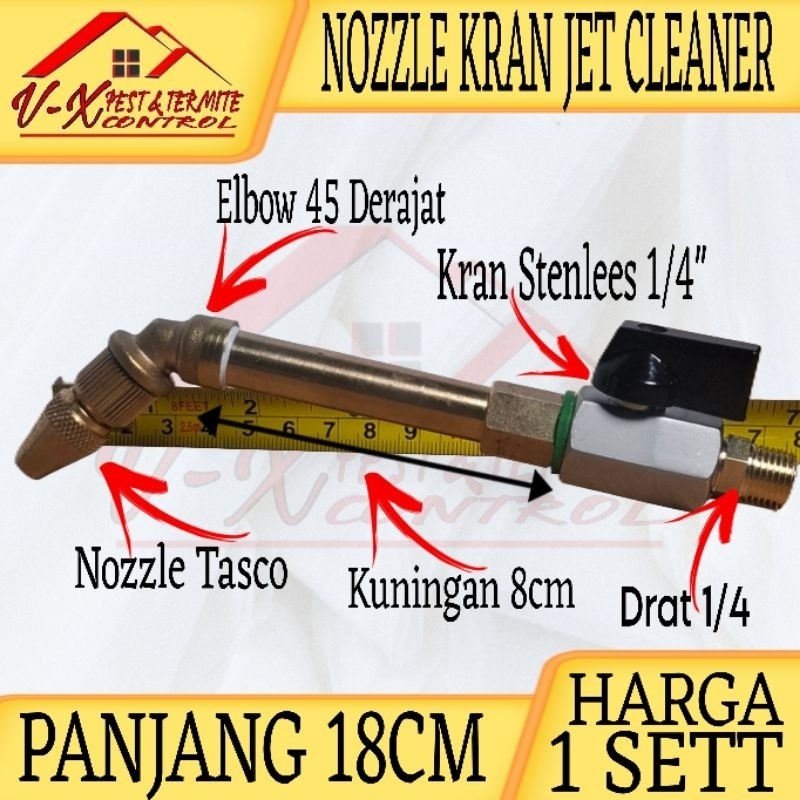 Kran Steam Jet Cleaner Nozzle Tasco 12/18 Cm