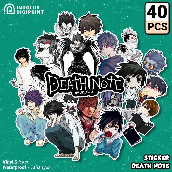 

Stiker Death Note 40 Pcs Stiker Anime Shinigami Light Yagami Untuk HP / Laptop / Scrapbook / Wibu