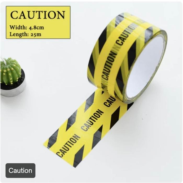 

Lakban Stiker Label Sticker Keep Out Caution Warning Do Not Enter - Caution