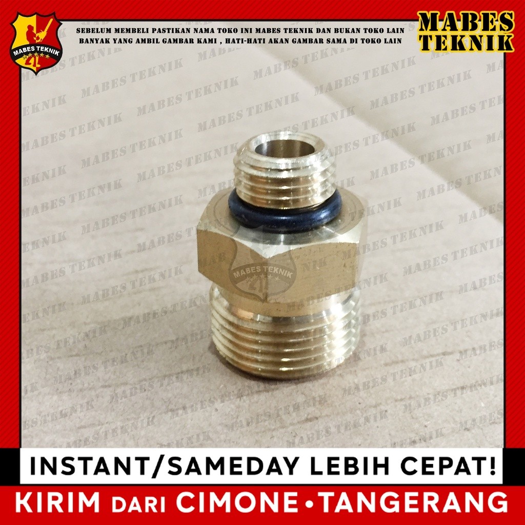 NEPEL KUNINGAN / CONNECTOR STIK GUN KE FOAM LANCE LAKONI LAGUNA 70