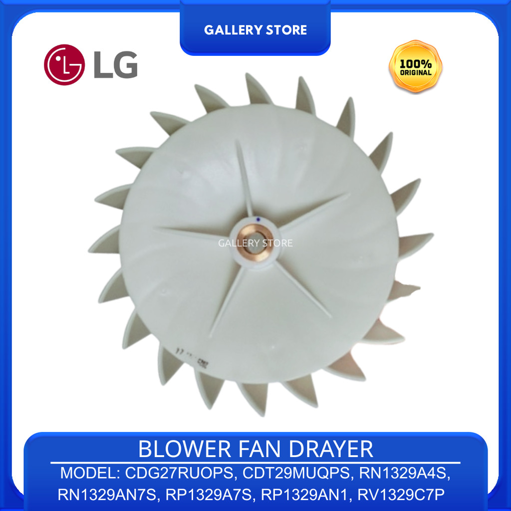 Blower Fan Mesin Cuci Drayer LG CDT29MUQPS CDG27RUOPS RN1329A4S RN1329AN7S RP1329A7S RP1329AN1 RV132