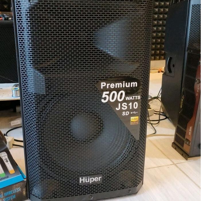 PROMO  Speaker Aktif Huper JS10 15 Inch Premium Quality (Original) - 500 Watt - USB Player - Bluetoo