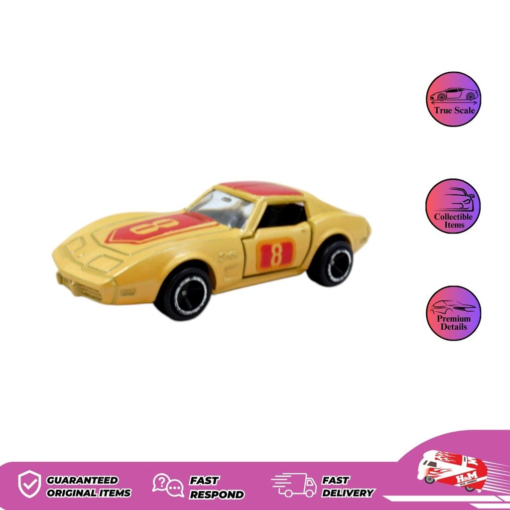 Tomica Chevrolet Corvette C3 LOOSE - Made In Japan - 310LS - LS4