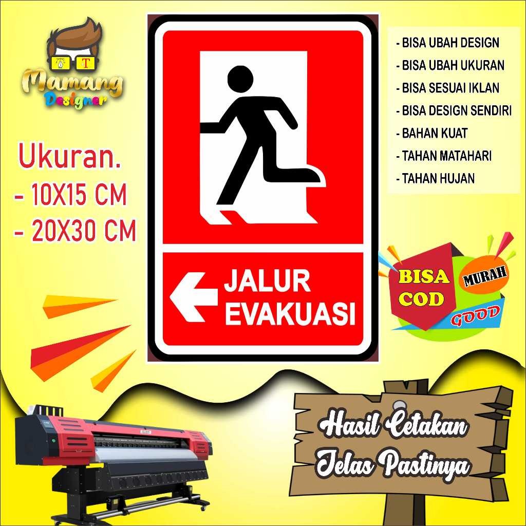 

Backdrop Cetak Sticker Untuk Jalur Evakuasi Keren Merah