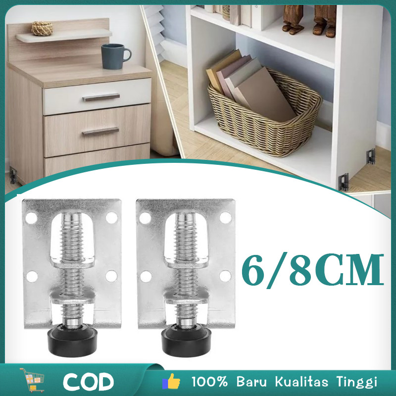4pcs/set Adjuster Kaki Kaki Adjuster Meja Furniture Adjustable Adjuster Kaki Stabil Kursi Meja