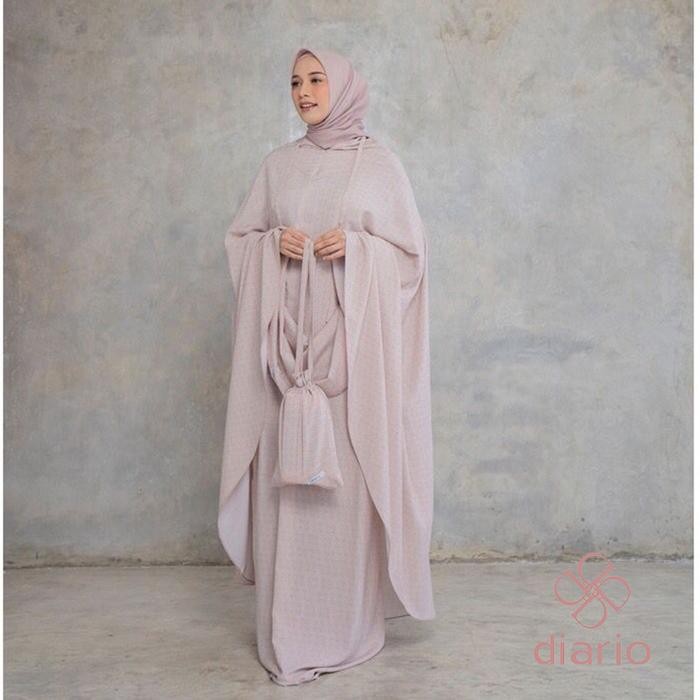 Diario - Mukena Dewasa Rayon Lunara 2 in 1 - Semolina