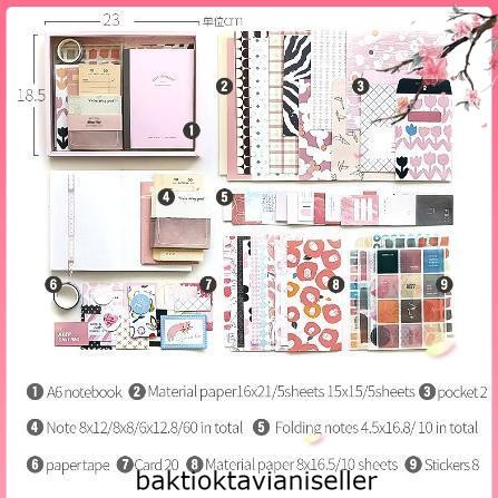 

JOURNAL GIFT SET SCRAPBOOK Lengkap Isi 122 Pcs DAILY EDITION Include Buku + Sticker + Memo + Washi Tape Perlengkapan Journal - WARM GREETING