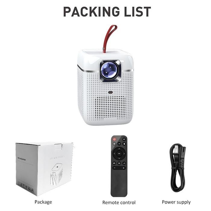 UPHOME Proyektor Android TV HDMI-IN 4K 200ANSI 8000 Lumen Smart Projector Android 12.0 Ram 2G Rom 16