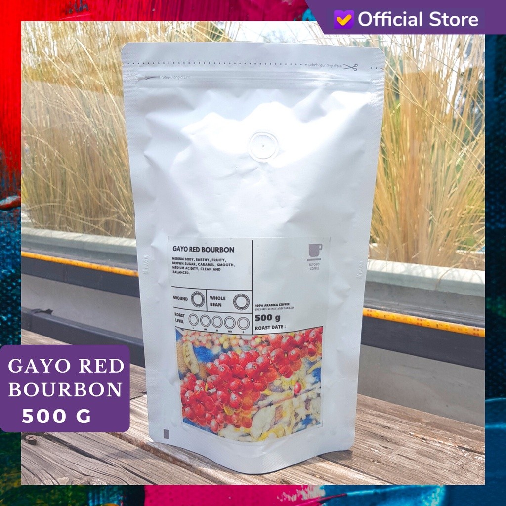 

JAMIN MURAH !!!SUTOYO COFFEE – Kopi Arabika Aceh Gayo Red Bourbon 500 Gram by Sutoyo Coffee | Single Origin | Roast Beans(BISA LANGSUNG ORDER)