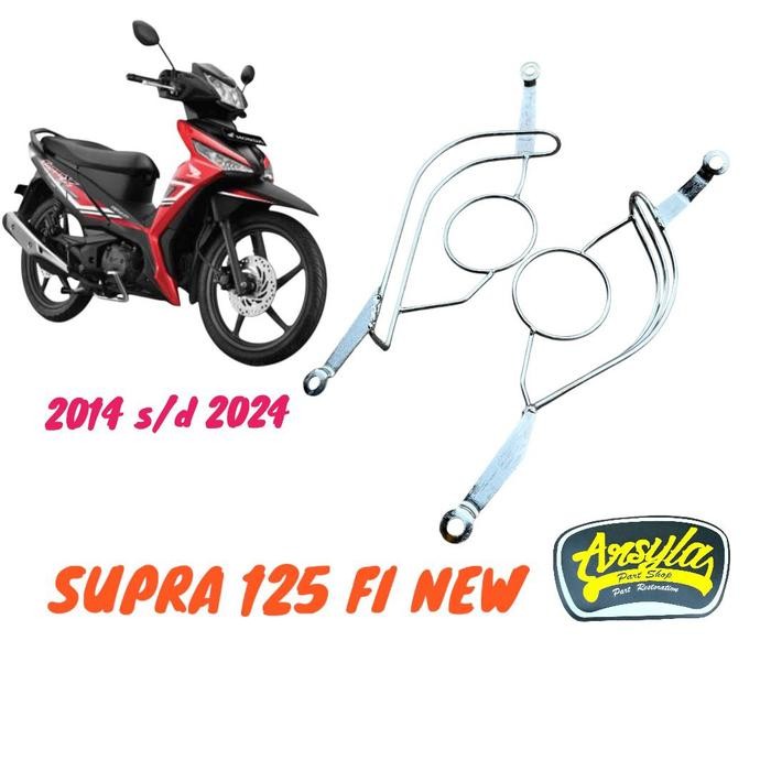 cover mesin rambang Honda supra 125 fi supra 125 new fi 2014 sampai 2024 crom