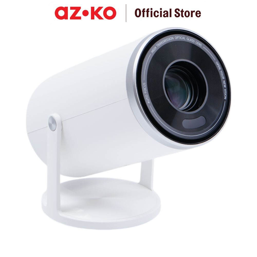 AZKO Klaz Proyektor Led Android Version 720P B66 - White Projector Elektronik Rumah Tangga Alat Pres