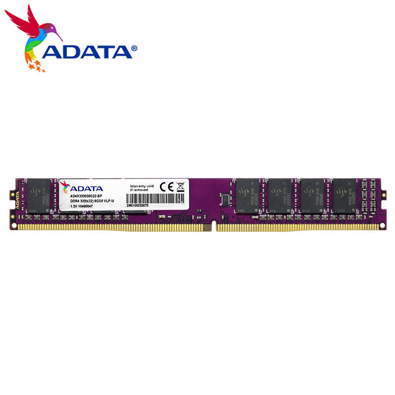 100% Original ADATA DDR4 RAM Very Low Profile Memoria 8GB 3200Mhz 16GB 288PIN Single VLP RAM Memory 