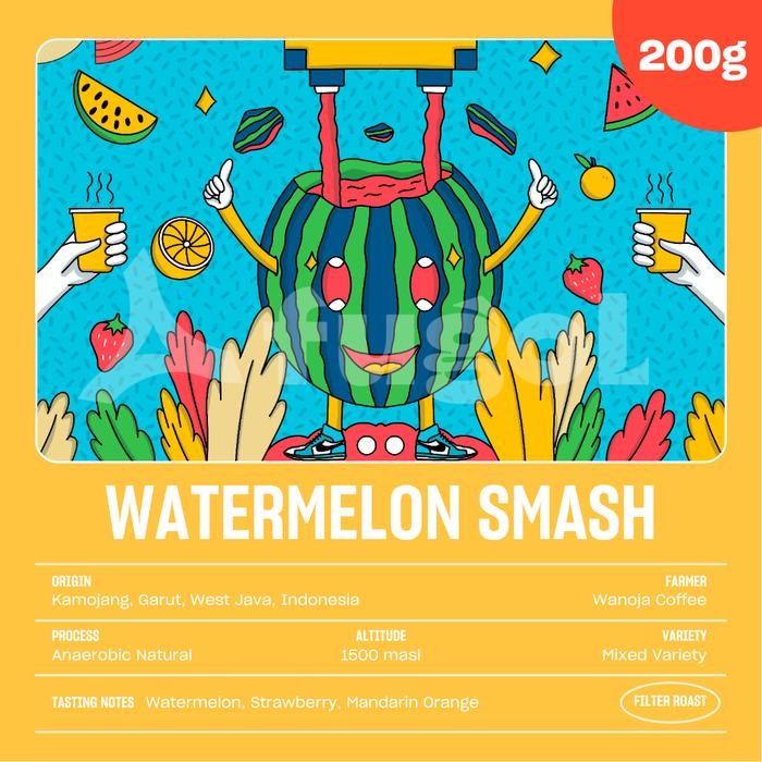 

Kopi Arabika Watermelon Smash! 200 gram Natural ( Biji / Bubuk ) - Biji