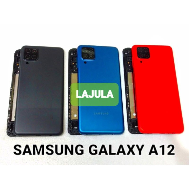 kesing housing casing full set samsung a12 freme + backdoor original