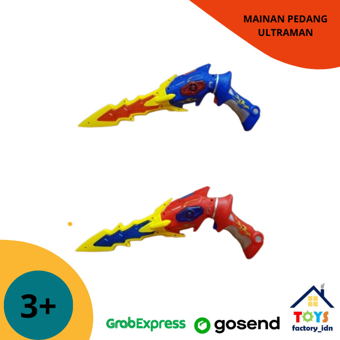 Mainan Pedang Jadi Pistol Ultraman - Pedangan Tembak Tembakan Anak - Model besar