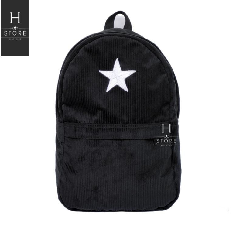 Tas ransel star corduroy Backpack corduroy tas sekolah - Gajian Sale