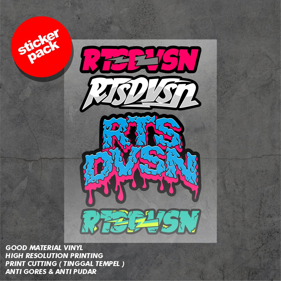 

Stiker Pack RTSDVSN Print Cutting Tinggal Tempel