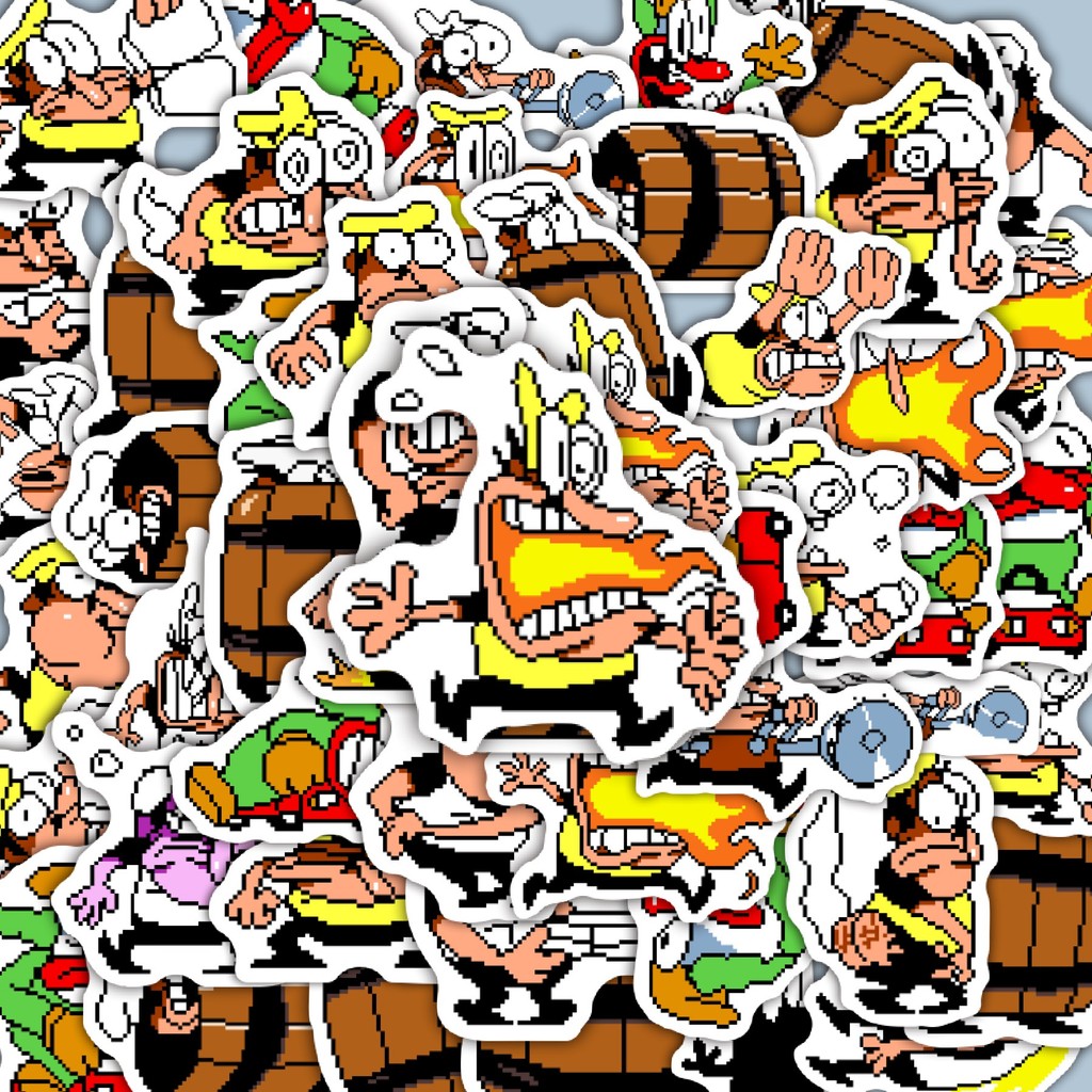 

100PCS Lucu Stiker Pizza T Pepi V25 Stiker Aesthetic Stiker Anti Air Stikers Berperekat Waterproof sticker decal buat Motor Helm Buku Journal Koper Casing HP Laptop Botol Minum Hadiah anak