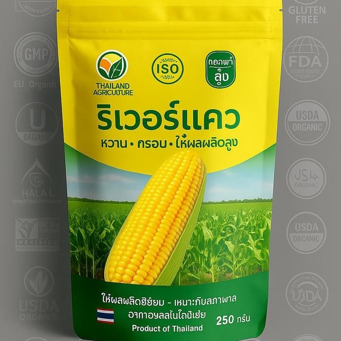 (jagung thailand) Sungai Kwai - Benih Jagung Raksasa Thailand - 1 bungkus [ 250 gram ]