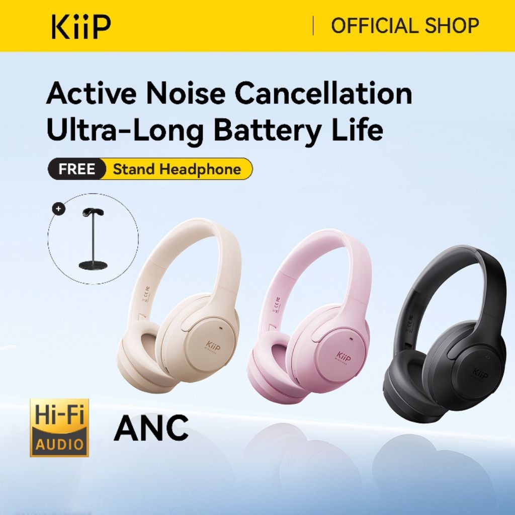 KiiP Wireless TH90 ANC Wireless Over-Ear Headphone Spatial Audio