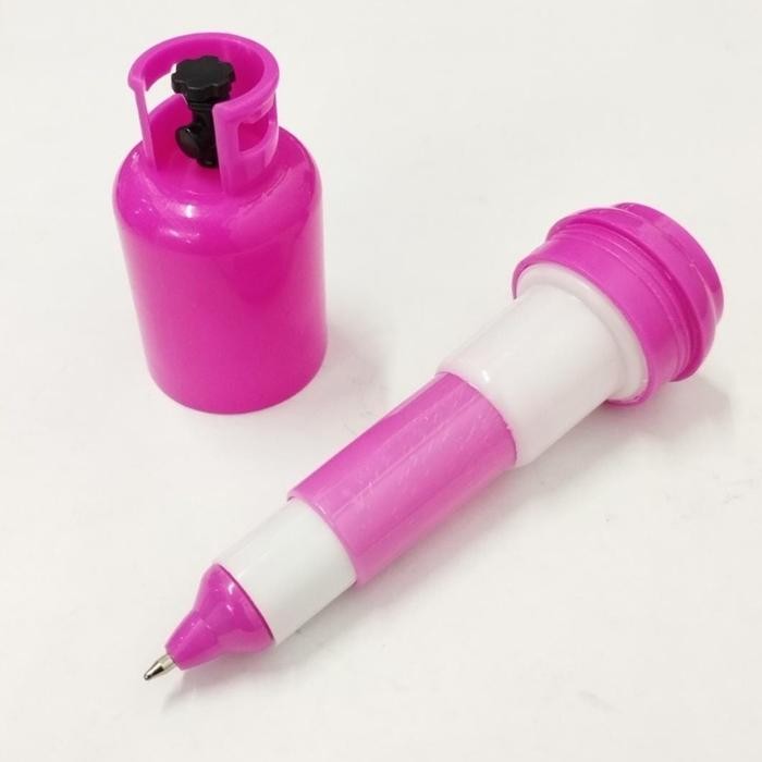 

DOS Pena Lucu Bentuk Tabung Gas 0.5mm Pulpen Alat Tulis Sekolah Anak - MERAH