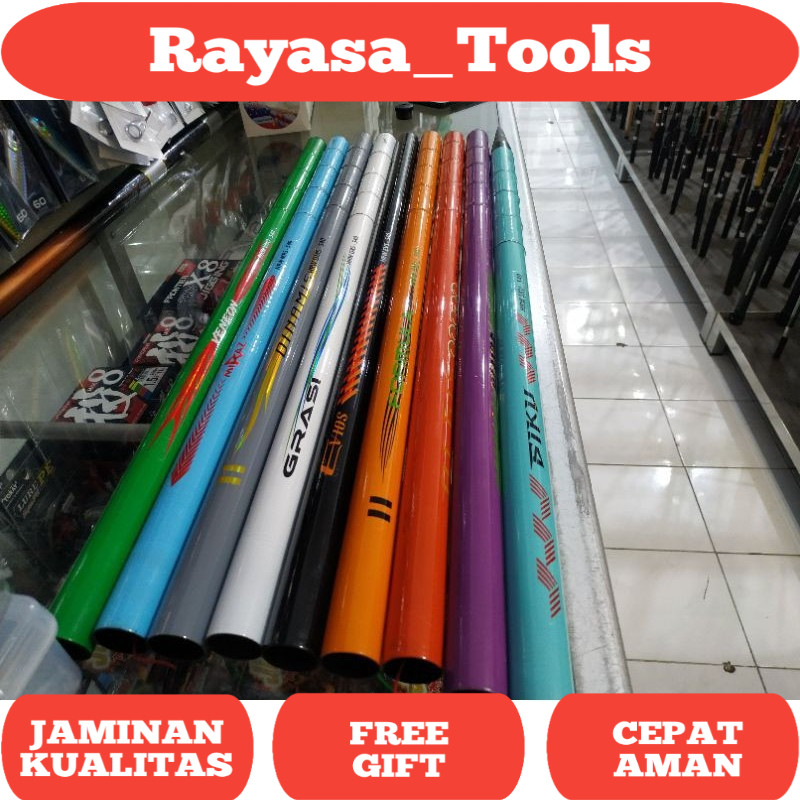 Joran Tegek 6,3 M 5,4 M import Giant Flag / Mini Flag Tongkat Bendera kuat tebal Joran Giant Flag