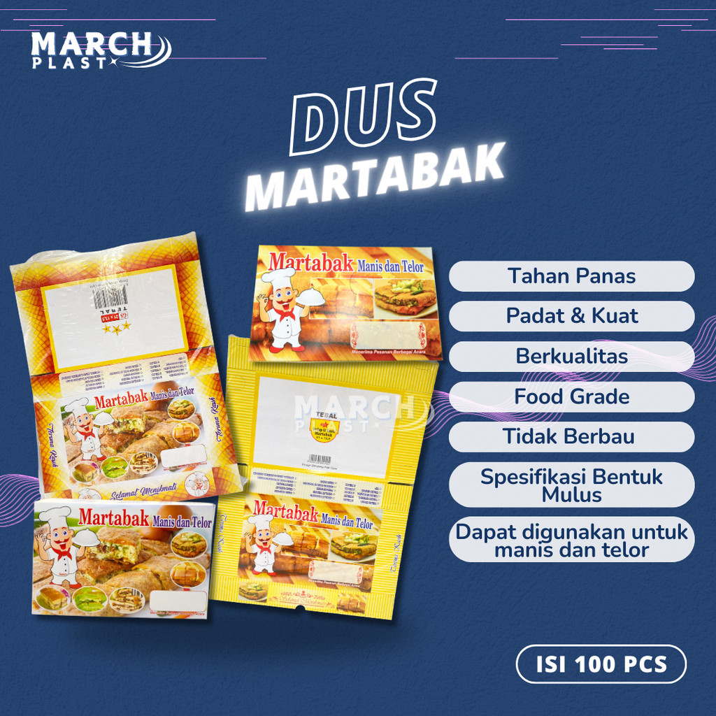 [100PCS] DUS MARTABAK / KOTAK DUS MARTABAK 21X13,5 CM