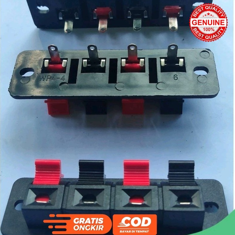 TERMINAL SPEAKER SPIKER AKTIF BESAR 4P 4 PIN 4 KAKI