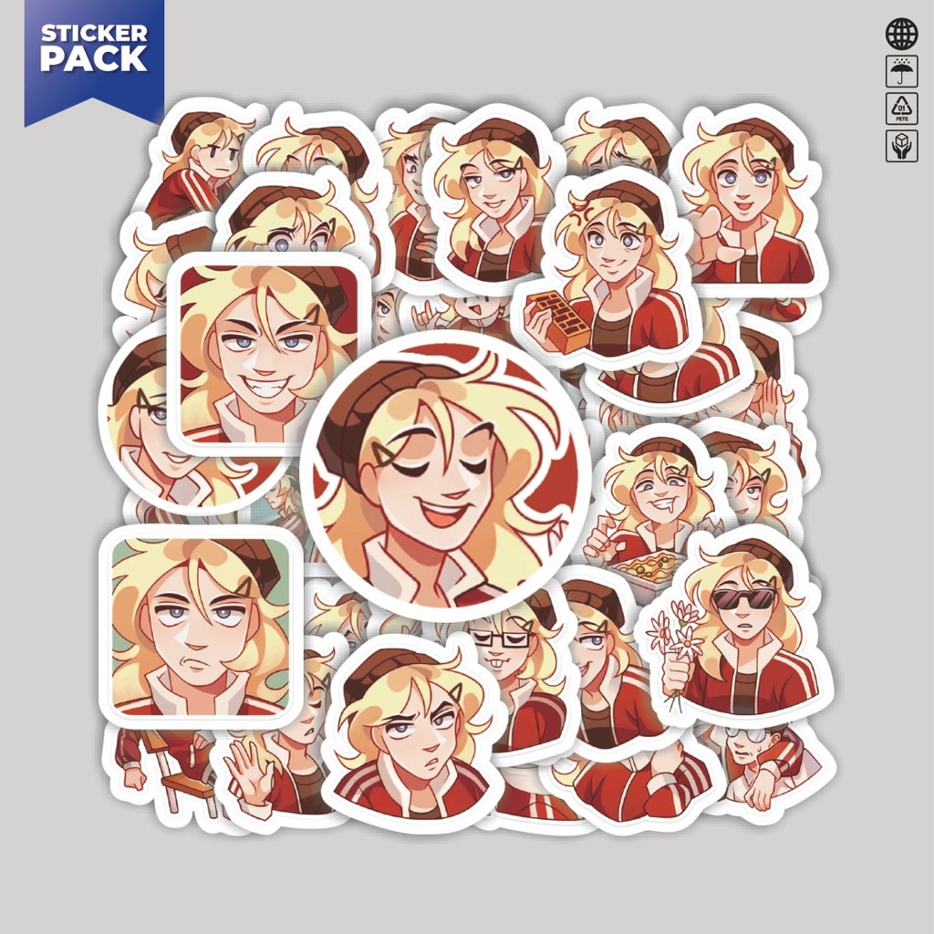 

[100PCS]Stiker Pack Stiker Funny Character Jennie The Bad Girl Aesthetic Vinyl Anti Air Dekorasi Sticker Laptop Buku Journal Koper Helm Casing HP Gitar Helm Skateboard