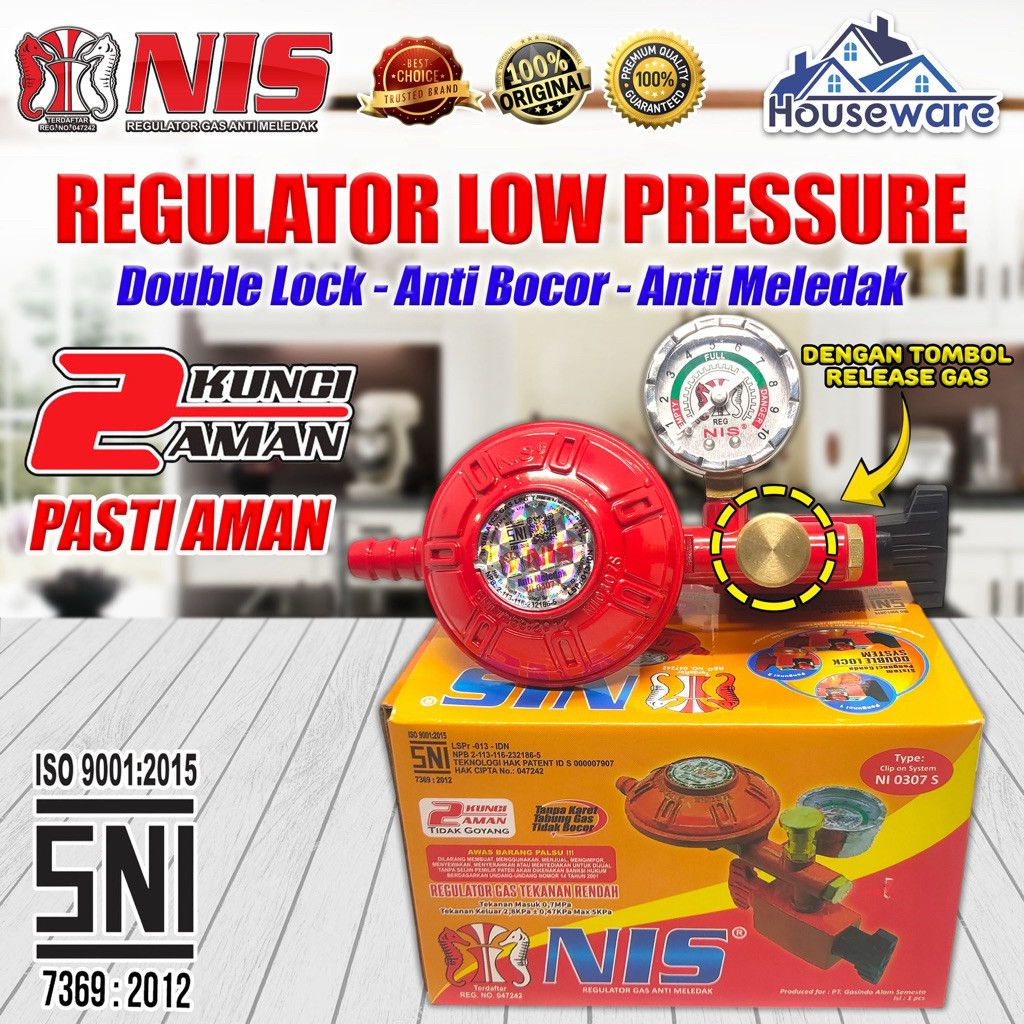 REGULATOR REGULATOR ROBOT NIS Double Lock(Safety Lock Anti Meledak + Ampere) (0307)