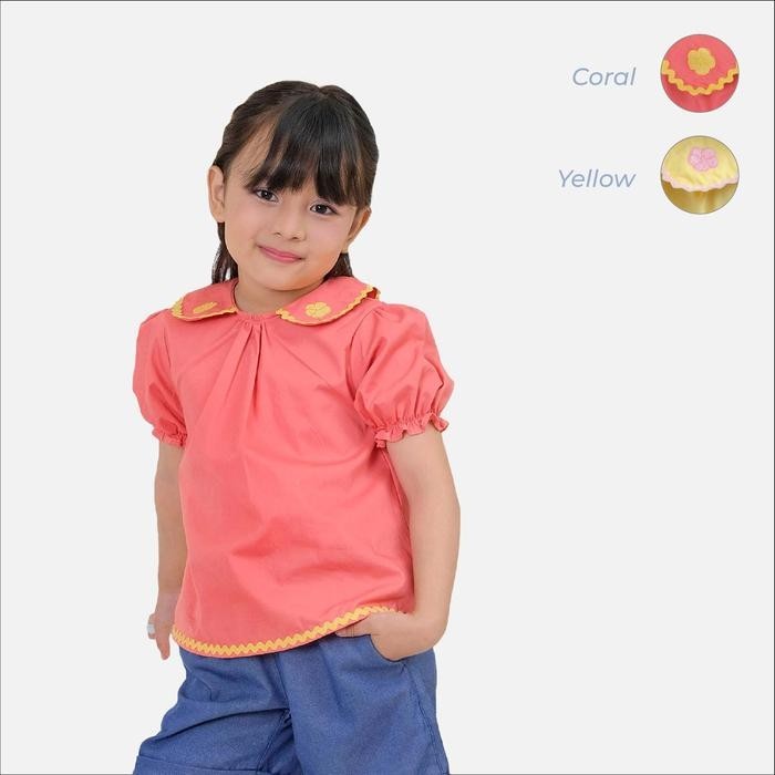 Nami Peterpan Collar Blouse - Atasan Anak | Atasan Anak Perempuan | Baju Atasan Anak Perempuan | Baj