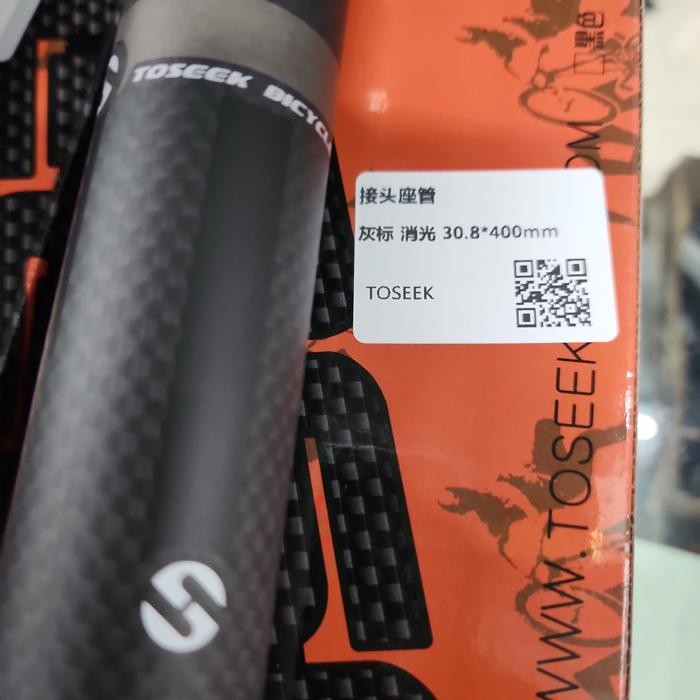 Seatpost TOSEEK 27.2 30.8 31.6 Carbon Ultra Light 400mm Tiang Sadel Carbon TOSEEK Best Quality