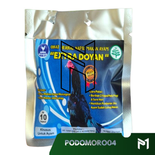Obat Nafsu Makan Ayam Extra Doyan Obat Ayam Penambah Nafsu Makan
