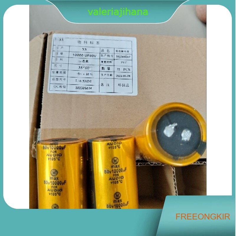 ELCO 10.000UF 80V MAX GOLD FOR AUDIO