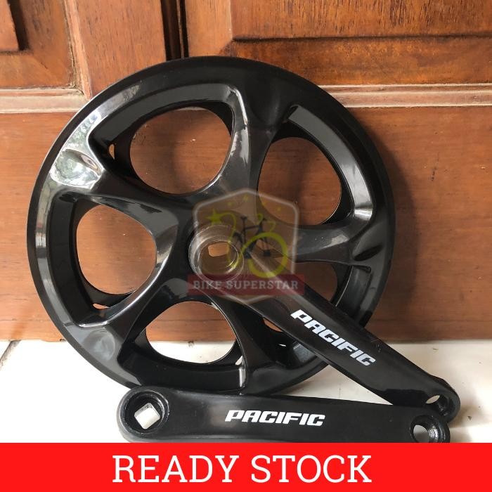 Crank Set Gir Sepeda 52T Pacific dengan Cover Lipat Fixie Minion Mini