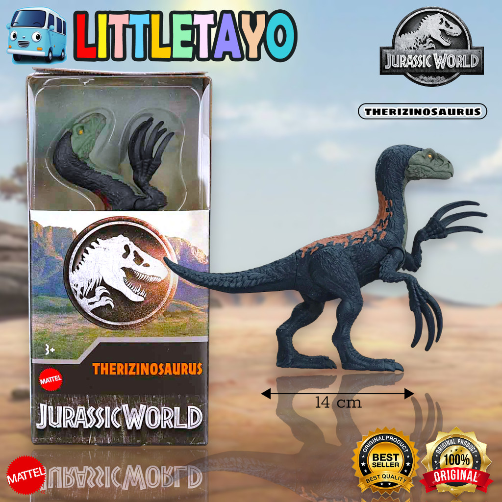 Jurassic World Therizinosaurus Action Figure Dinosaurus Dino Mini Original Mattel