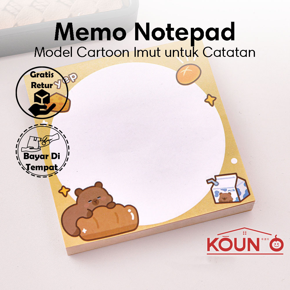 Sticky Notes Desain Unik Dan Warna Ceria Sticky Notes Untuk Catatan Planner Sticky Notes Karakter He