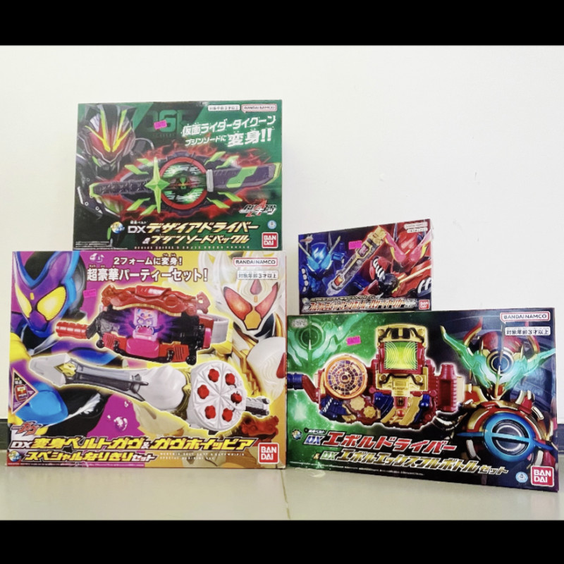 In Stock Original Bandai Kamen Rider Evol Driver X Full Bottle Set Build Dx Evol Action Anime Figure