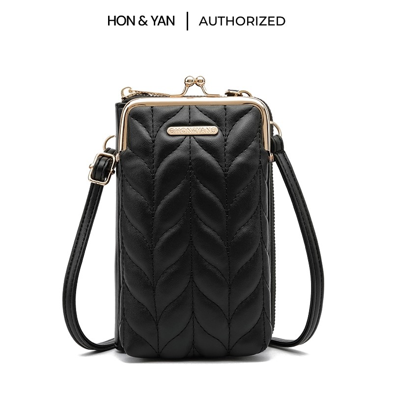 ZAHASHOP HONYAN Tas Selempang Dompet HP Wanita Serbaguna Import Ori - Aijo Sling Bag