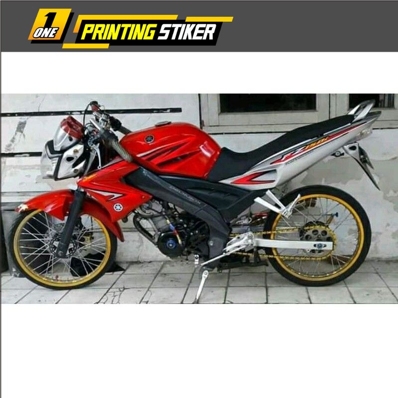 STRIPING STICKER LIS MOTOR VARIASI YAMAHA VIXION LAMA OLD MERAH-OREN-BIRU-HITAM-KUNING