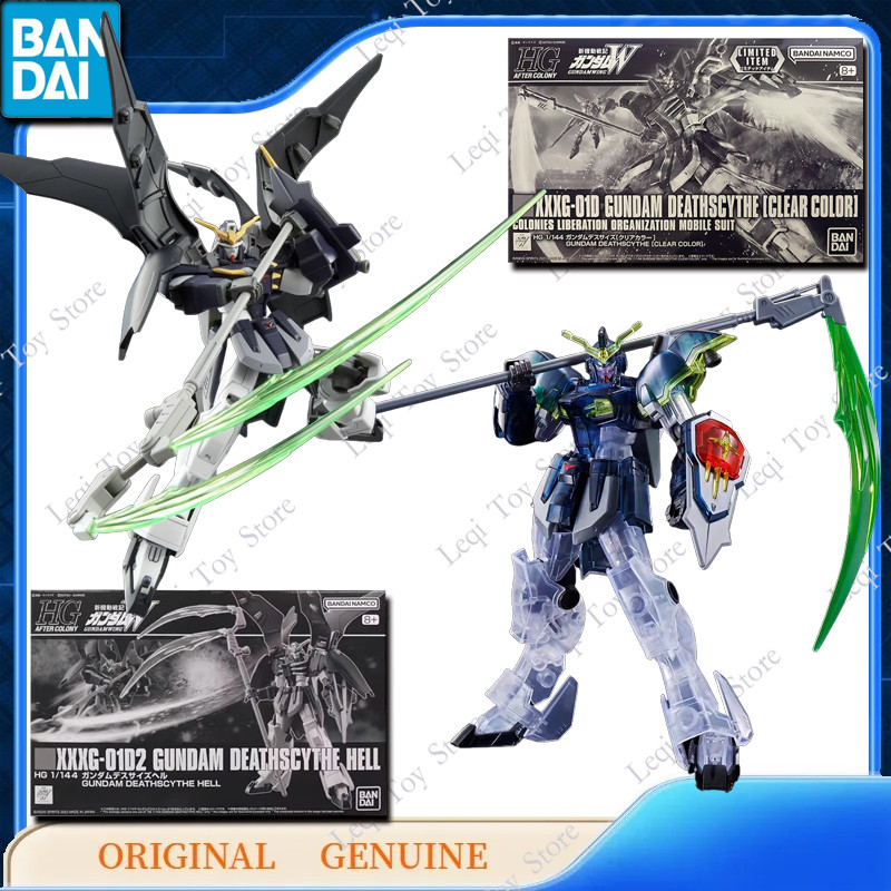 Bandai Gundam HG XXXG-01D2 XXXG-01D GUNDAM DEATHSCYTHE HELL CLEAR COLOR Anime Action Figures Toys Ki