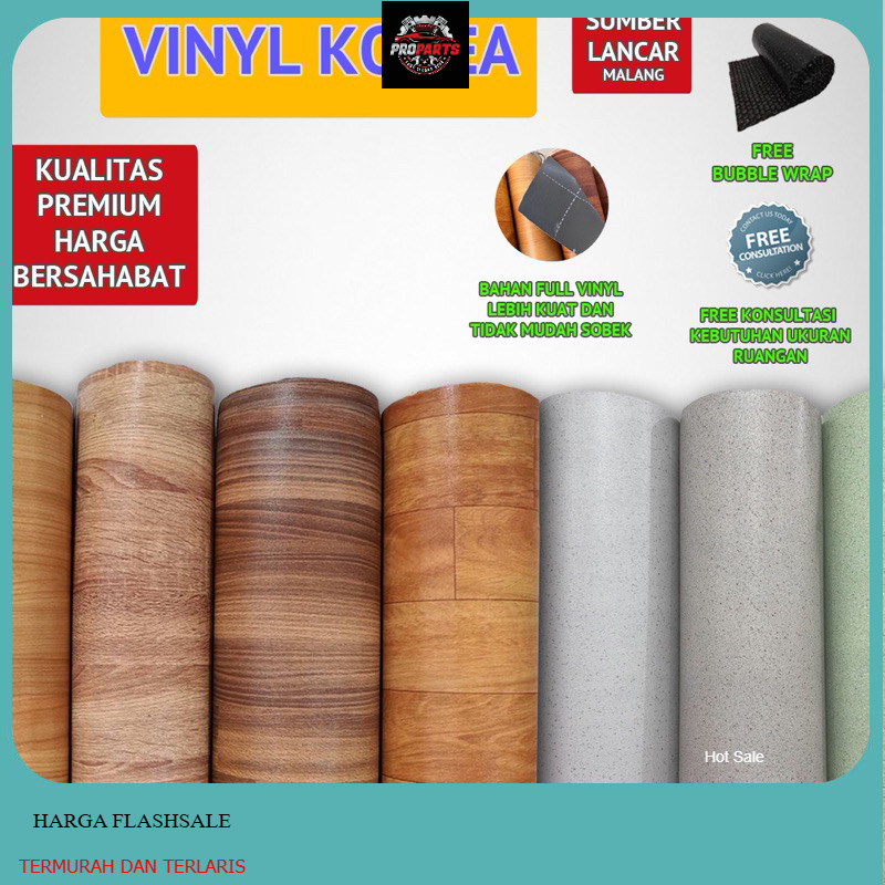 Karpet Lantai Vinyl MOTIF KAYU Perlak Lantai Tebal