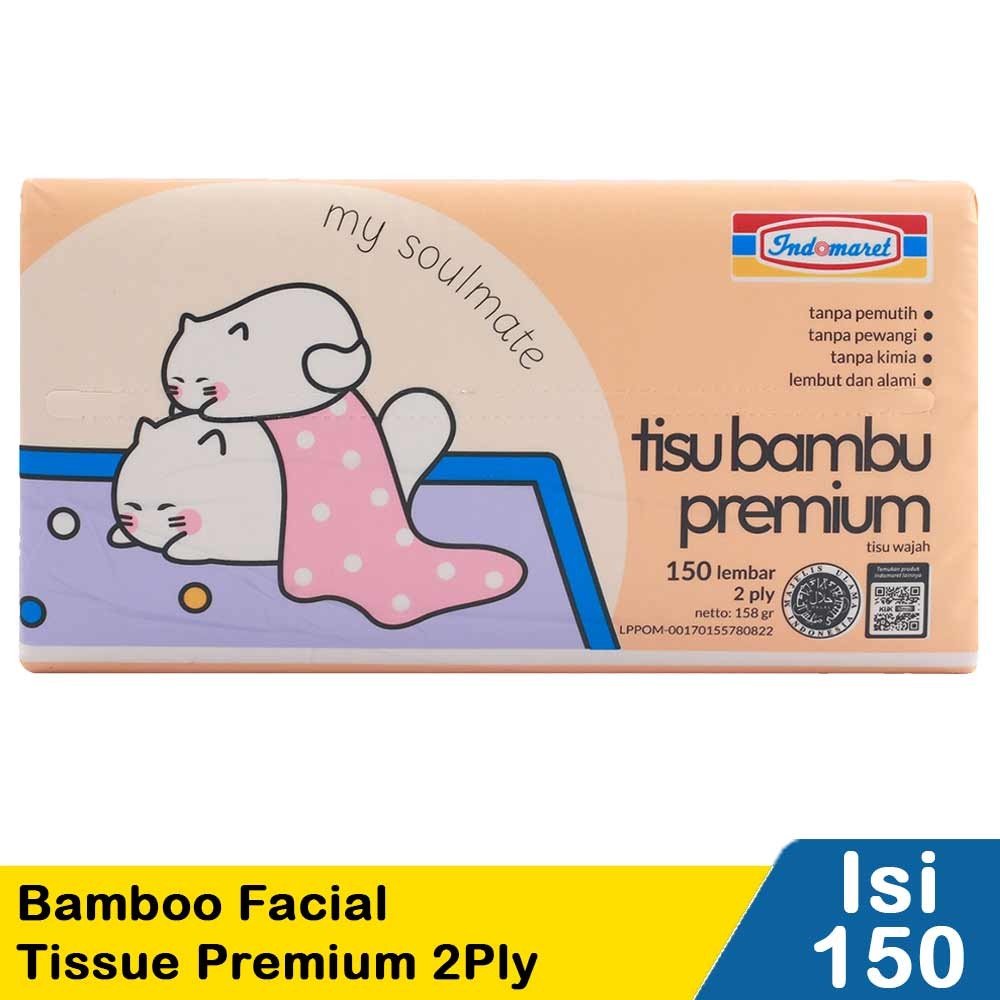 Indomaret Bamboo Facial Tissue 2Ply  150'S