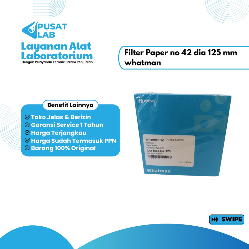 Filter Paper no 42 dia 125 mm whatman
