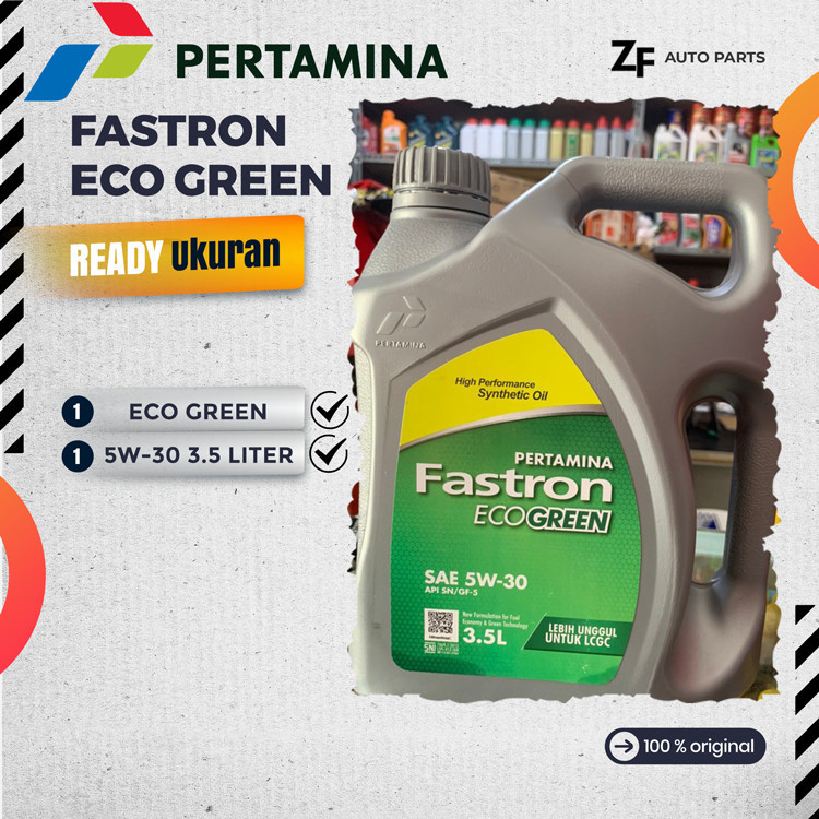 OLI FASTRON GALON 3,5 LITER 5W-30 OLI MESIN MOBIL FASTRON ECO GREEN