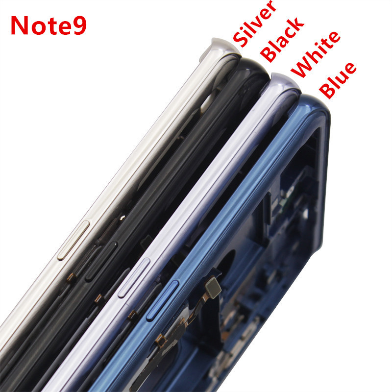 Note9 For Samsung Galaxy Note 9 N960 Middle Frame Housing Board LCD Faceplate Bezel Replace Repair P
