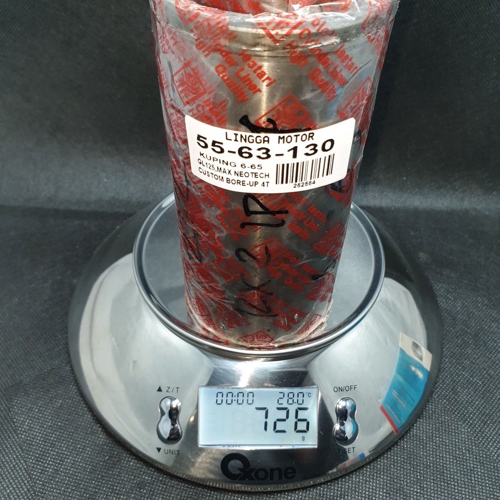 252564 LINER 55-63-130 CUSTOM 2T,4T RXZ,GL-125,MAX NEO CYLINDER LINER BORING BIOLI